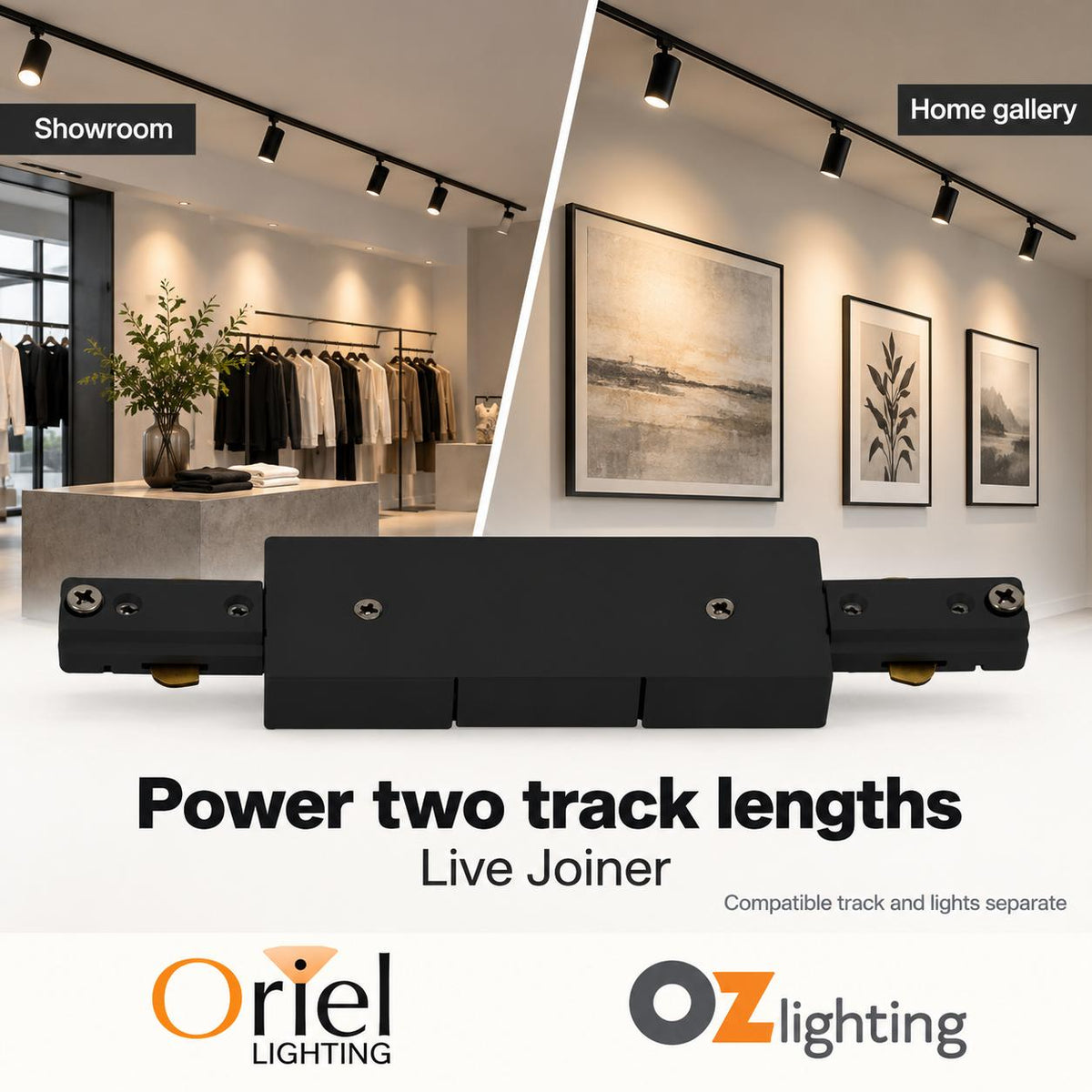 Oriel JOINER Track Light - Live, Joiner-Oriel Lighting-Ozlighting.com.au