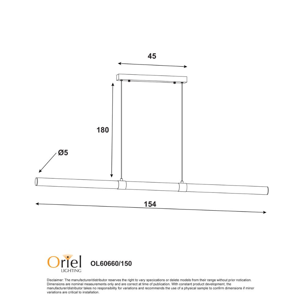 Oriel KALLITA LED Pendant - CTS-Oriel Lighting-Ozlighting.com.au