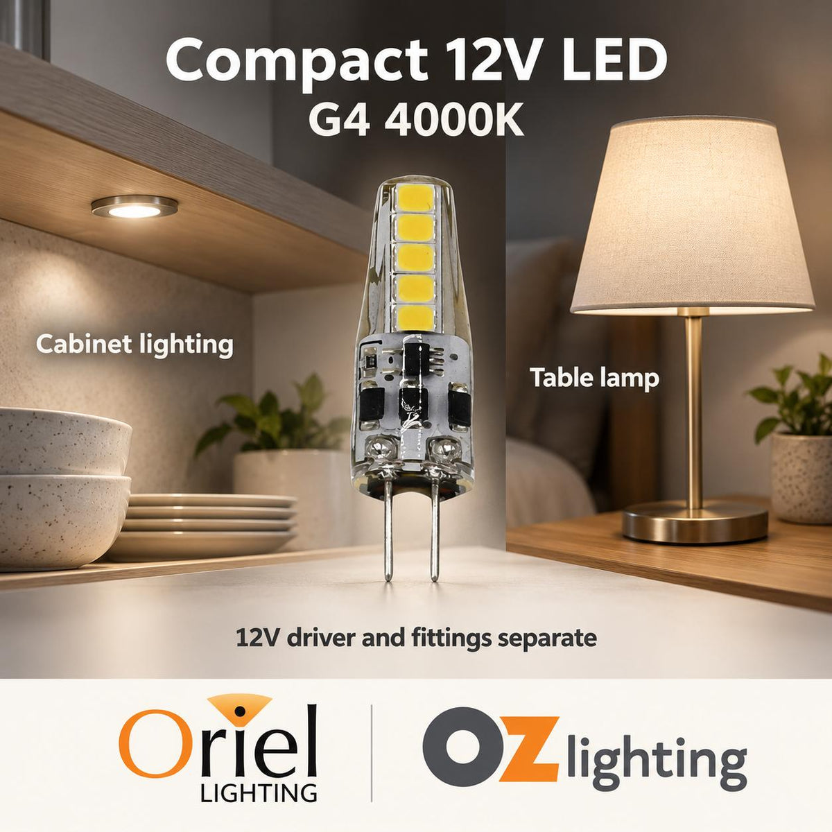Oriel LED Globe - 2W, G4 BPin - DRIVER REQUIRED-Oriel Lighting-Ozlighting.com.au