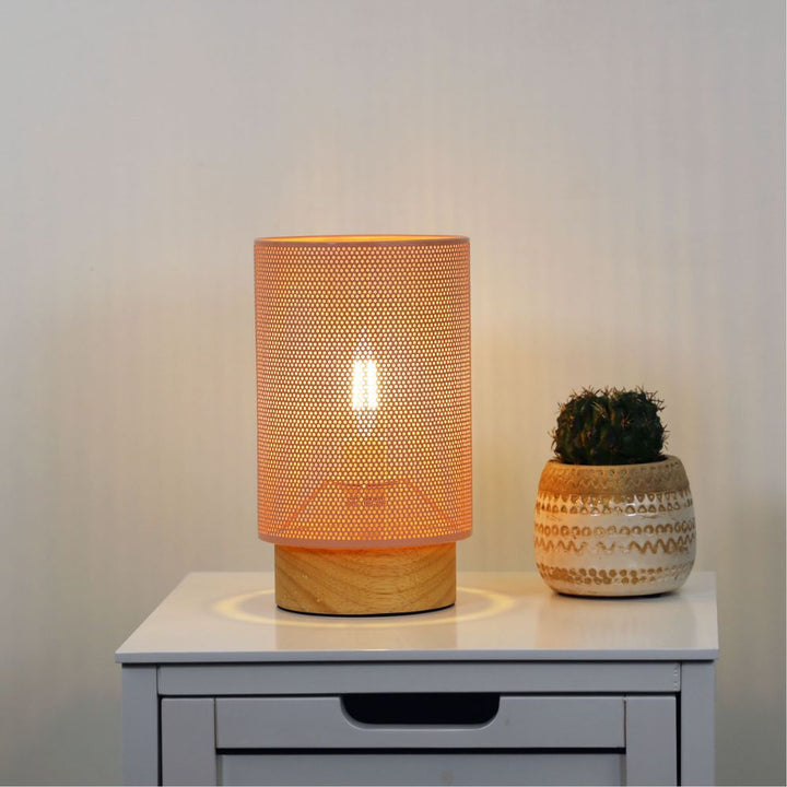 Oriel LENNY - 25W Mesh Bedside Table Lamp-Oriel Lighting-Ozlighting.com.au