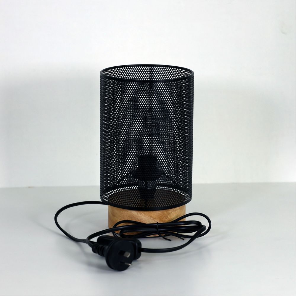 Oriel LENNY - 25W Mesh Bedside Table Lamp-Oriel Lighting-Ozlighting.com.au