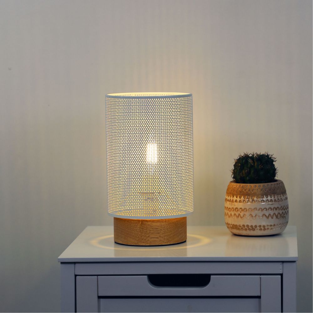 Oriel LENNY Table Lamp - Max. 40W, Mesh Bedside-Oriel Lighting-Ozlighting.com.au