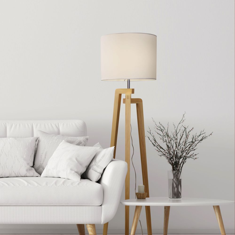 Oriel LUND Floor Lamp - Max. 60W, Tripod-Oriel Lighting-Ozlighting.com.au