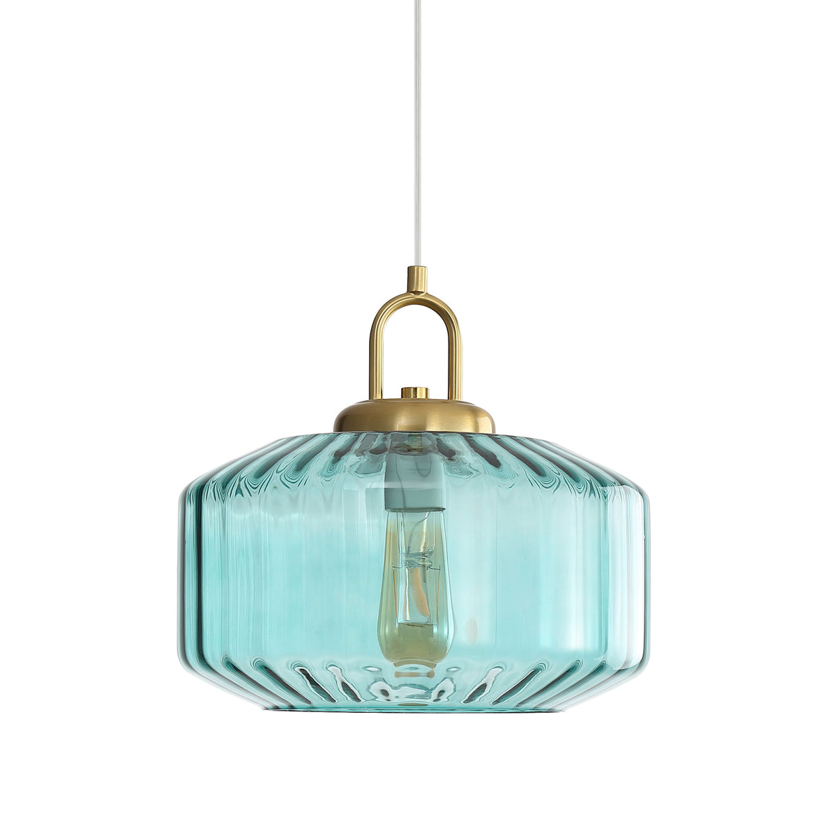 Oriel Lighting CLARISE Ribbed Pendant - Glass-Oriel Lighting-Ozlighting.com.au