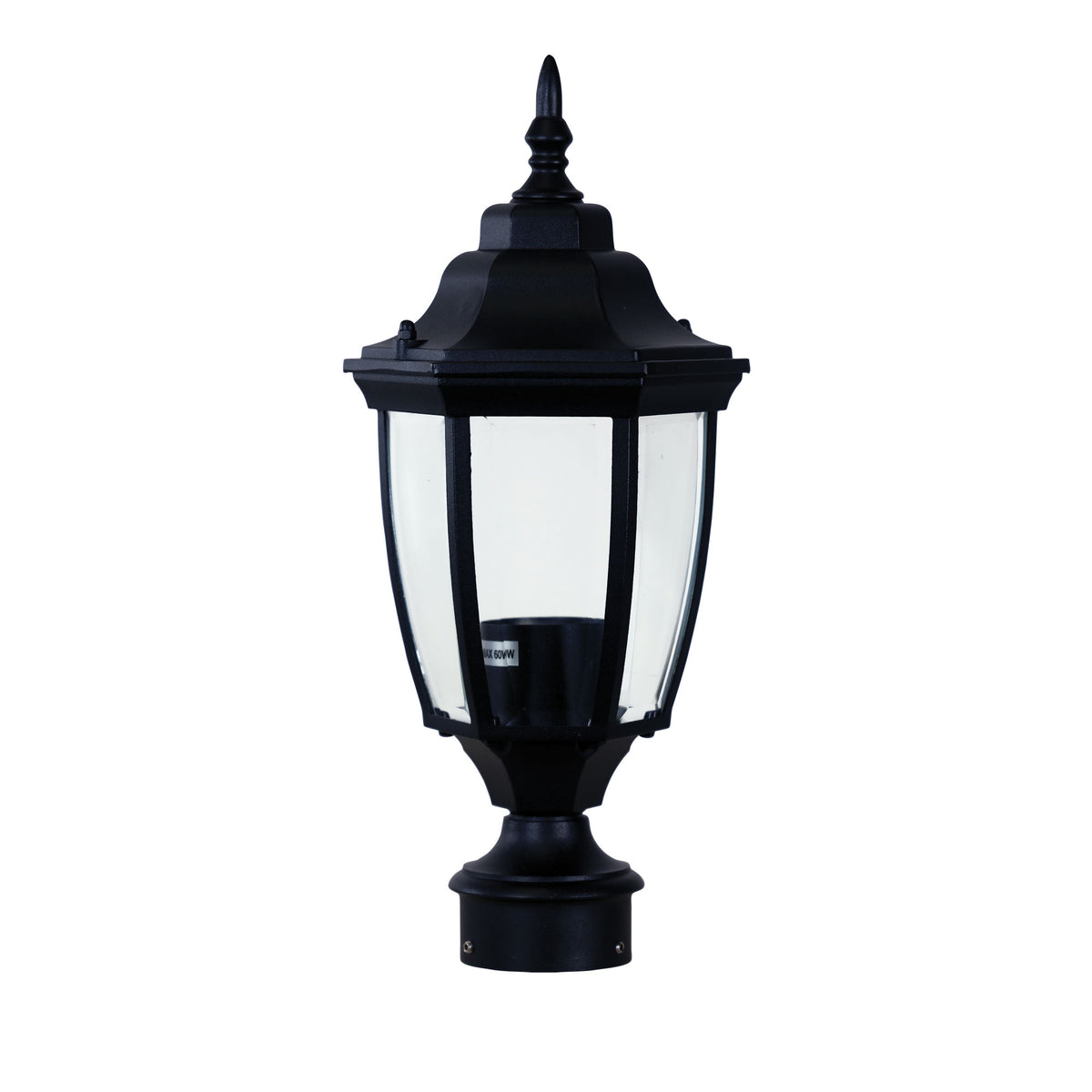 Oriel Lighting HIGHGATE Outdoor Post Top Light - Black-Oriel Lighting-Ozlighting.com.au