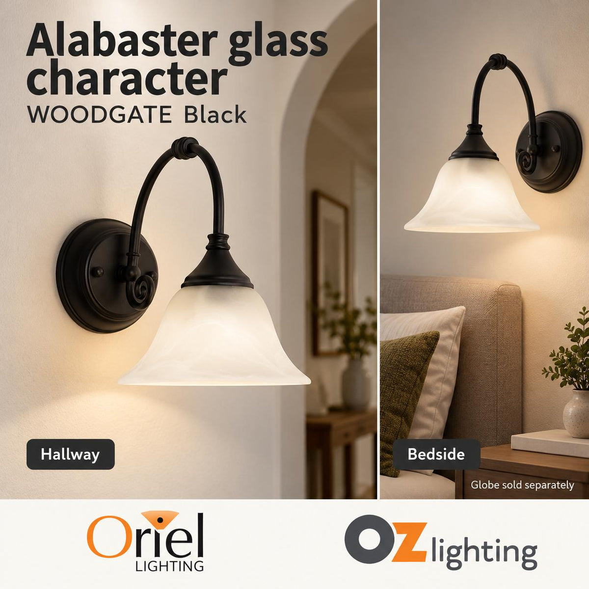 Oriel Lighting WOODGATE Wall Light-Oriel Lighting-Ozlighting.com.au