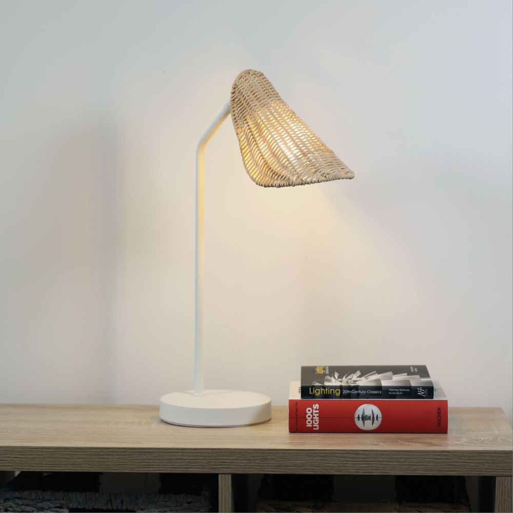 Oriel MALTA Table Lamp - Rattan-Oriel Lighting-Ozlighting.com.au
