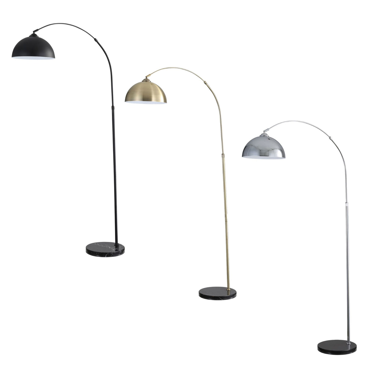 Oriel MARMO Floor Lamp Marble Base Foot Switch-Oriel Lighting-Ozlighting.com.au