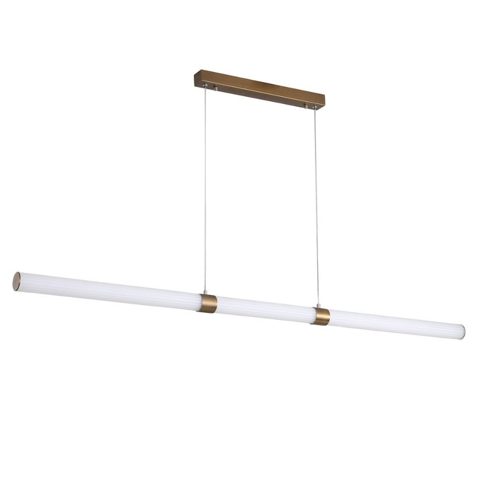 Oriel MAXWELL Pendant - 1 Light, Satin Brass-Oriel Lighting-Ozlighting.com.au
