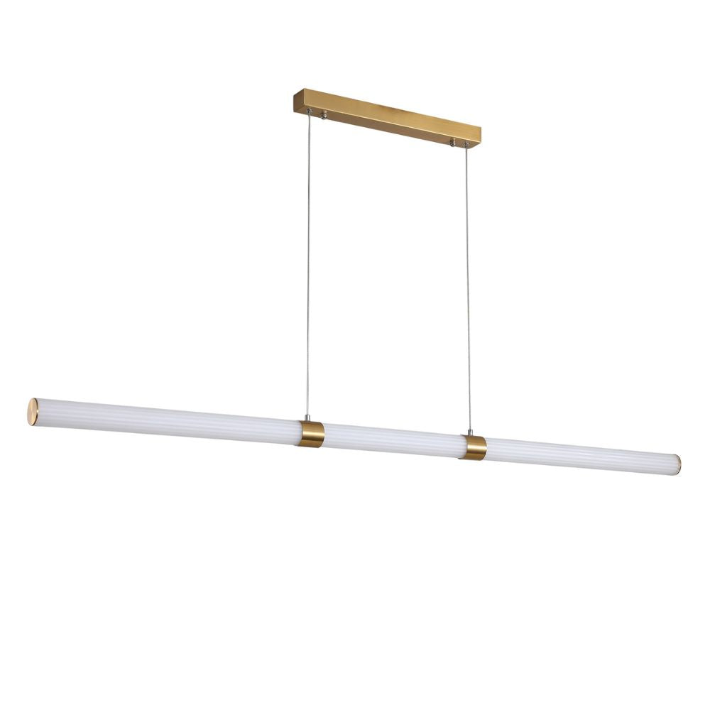 Oriel MAXWELL Pendant - 1 Light, Satin Brass-Oriel Lighting-Ozlighting.com.au