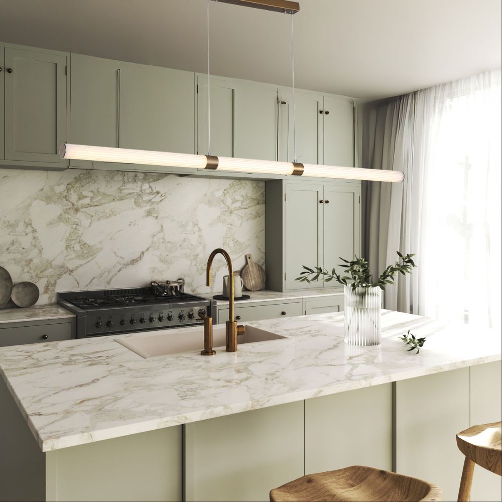 Oriel MAXWELL Pendant - 1 Light, Satin Brass-Oriel Lighting-Ozlighting.com.au