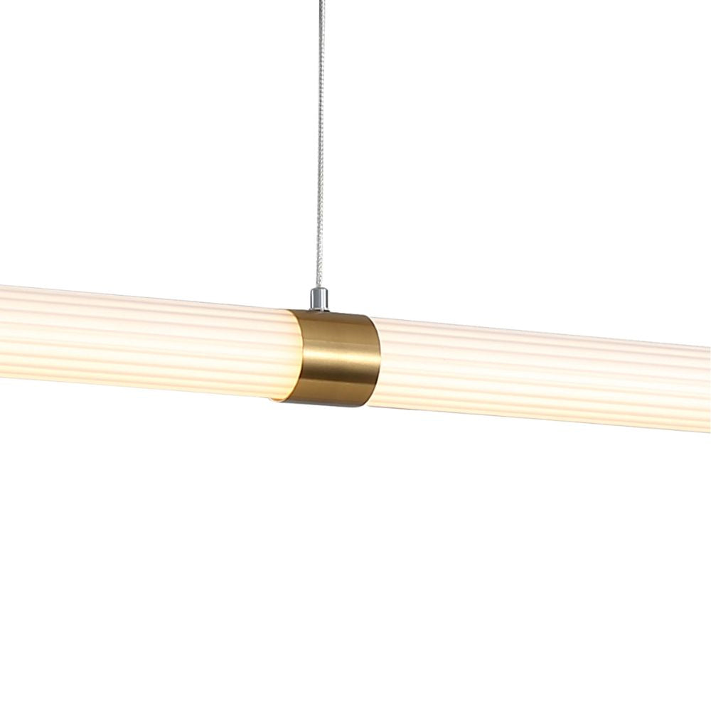 Oriel MAXWELL Pendant - 1 Light, Satin Brass-Oriel Lighting-Ozlighting.com.au