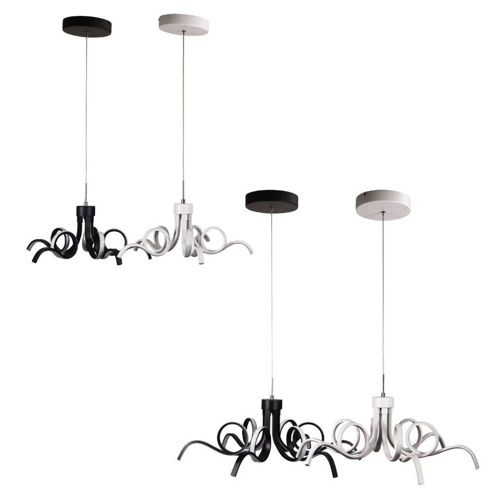Oriel NOODLE - 1 Light Tri-Colour Pendant-Oriel Lighting-Ozlighting.com.au