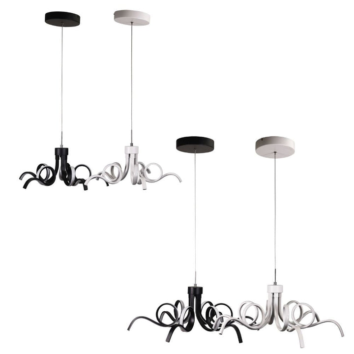 Oriel NOODLE - 1 Light Tri-Colour Pendant-Oriel Lighting-Ozlighting.com.au