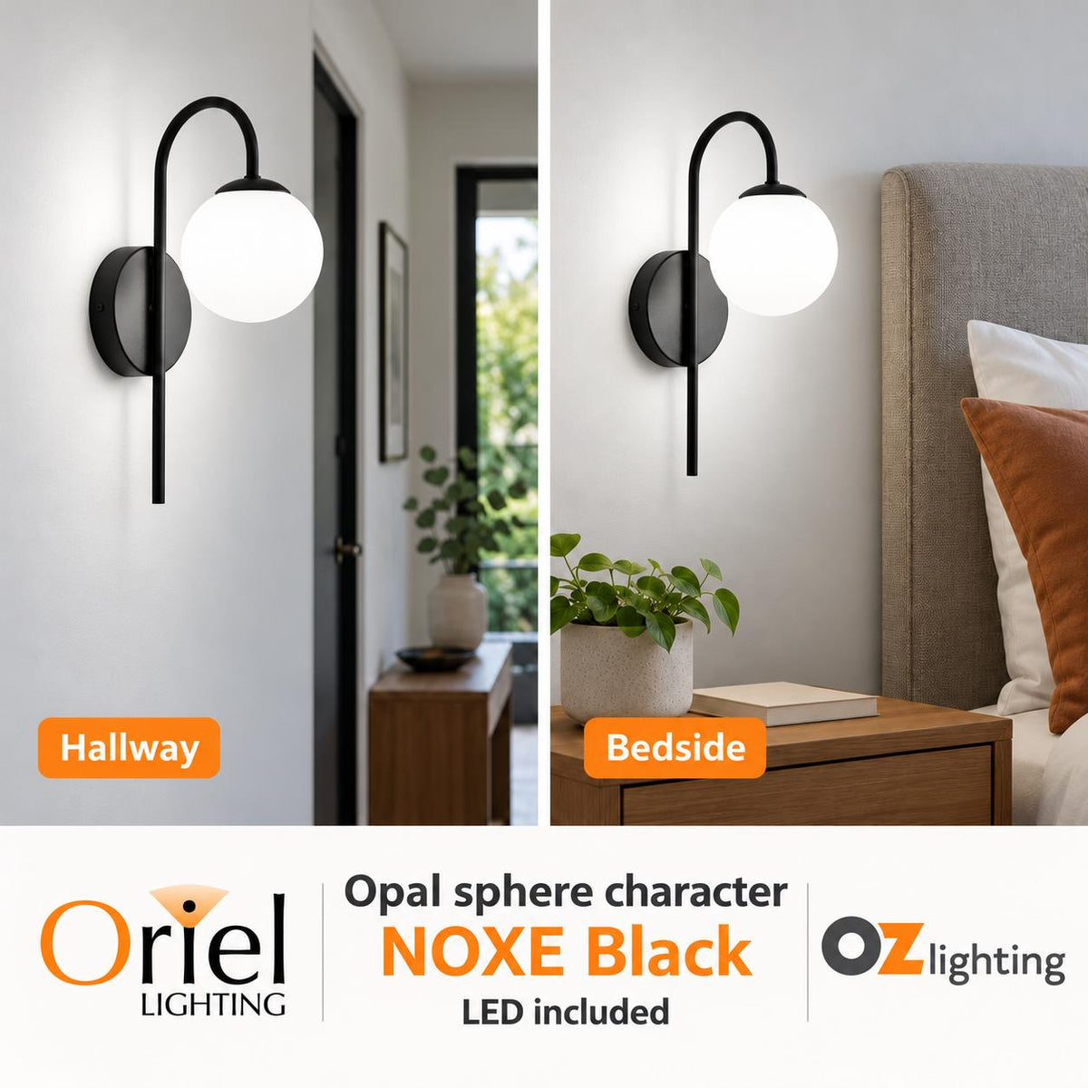 Oriel NOXE Wall Light - 4W-Oriel Lighting-Ozlighting.com.au