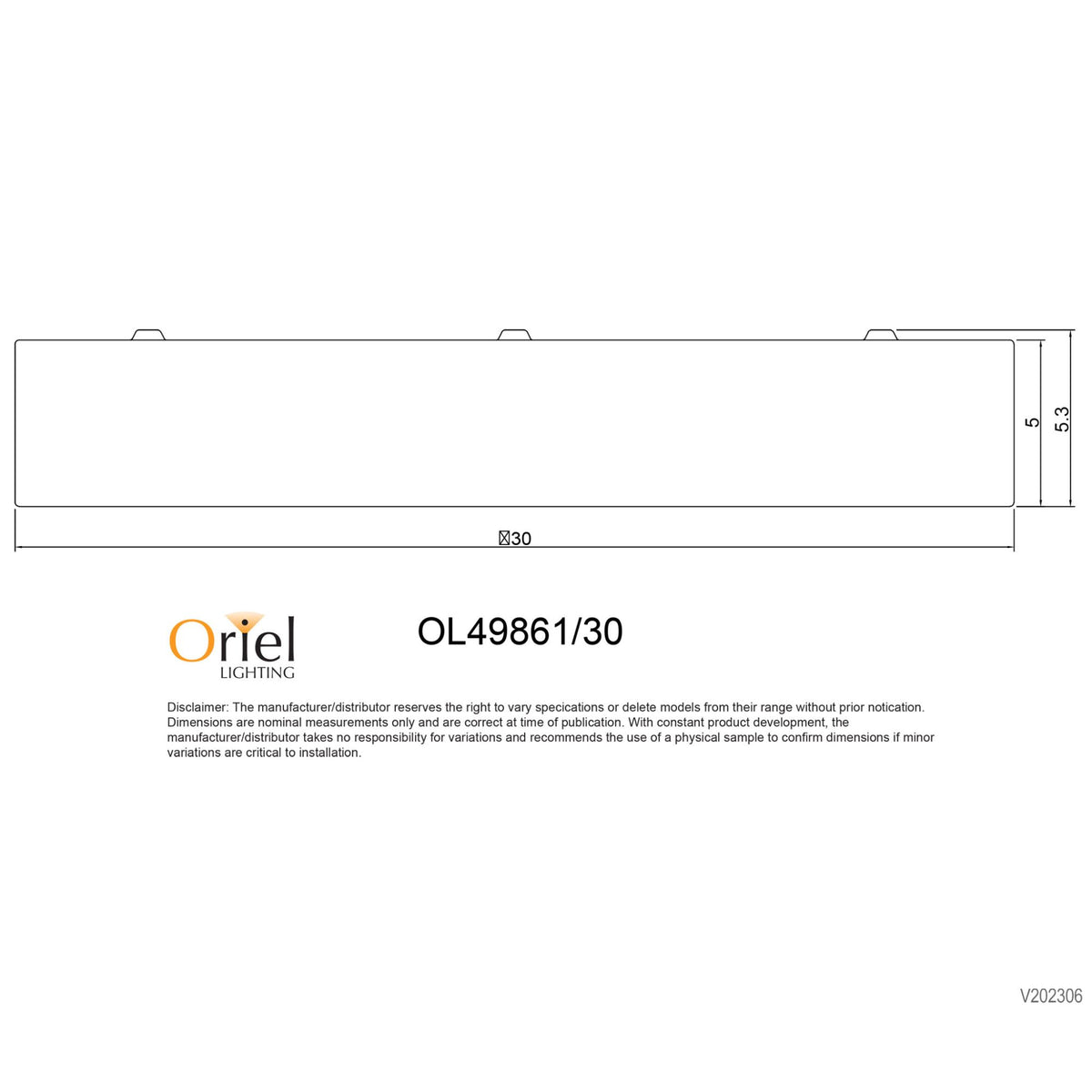 Oriel ORBIS.30 12W LED Ceiling Light-Oriel Lighting-Ozlighting.com.au