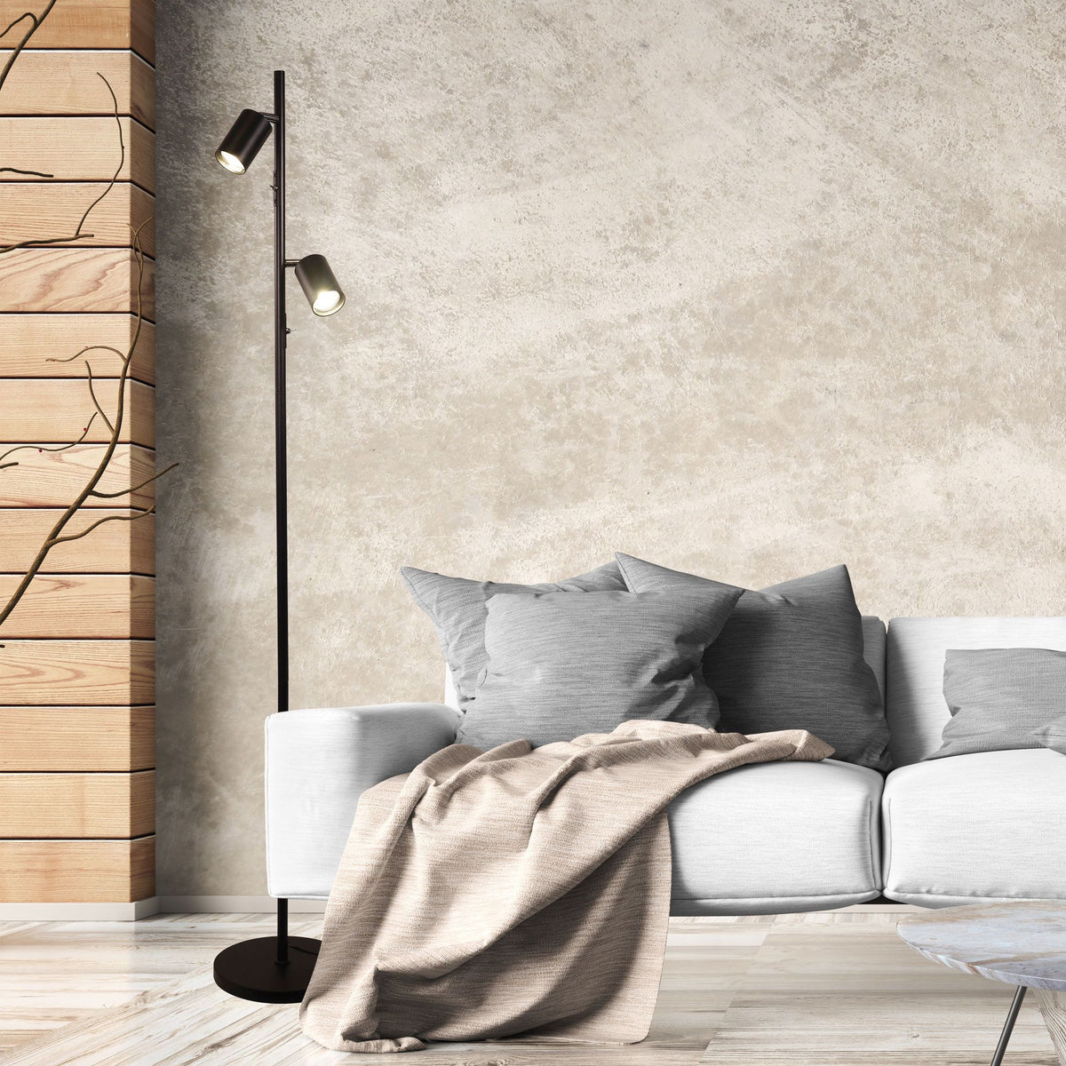 Oriel PONTE Floor Lamp Adjustable Twin-Oriel Lighting-Ozlighting.com.au