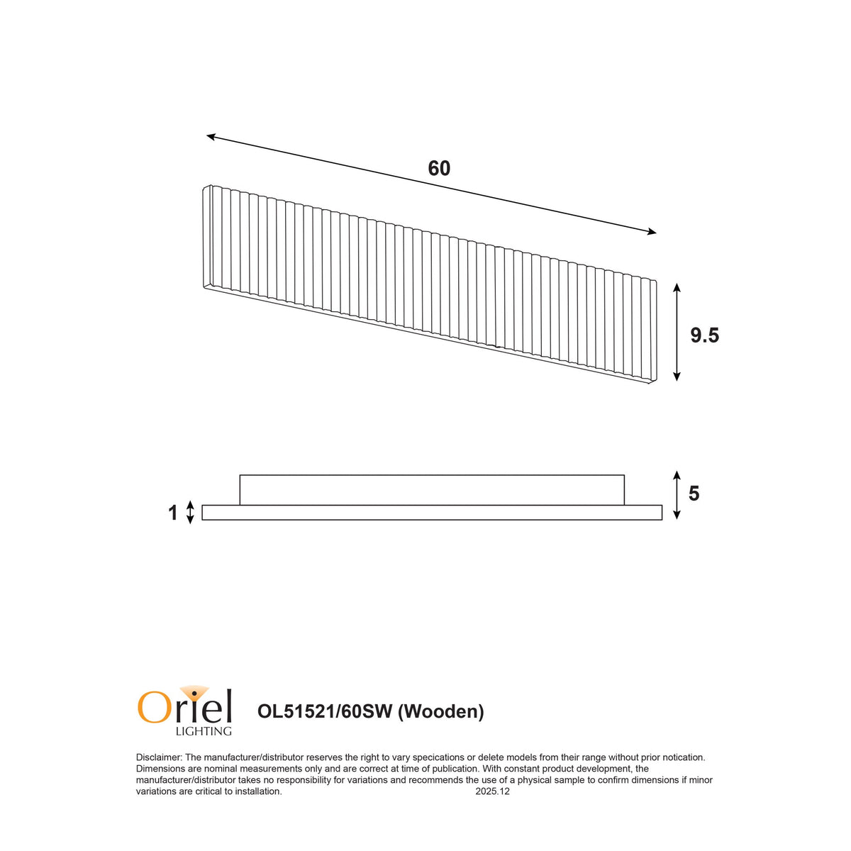 Oriel RAFTER Wall Light - Colour Selectable Up/Down-Oriel Lighting-Ozlighting.com.au