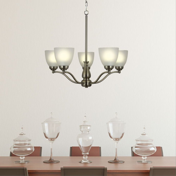 Oriel ROCHESTER - 5 Light Glass Pendant-Oriel Lighting-Ozlighting.com.au