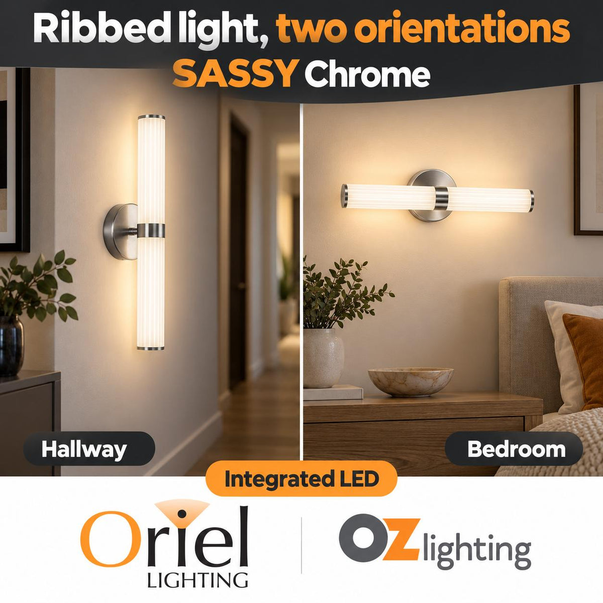 Oriel SASSY Wall Light - CTS-Oriel Lighting-Ozlighting.com.au