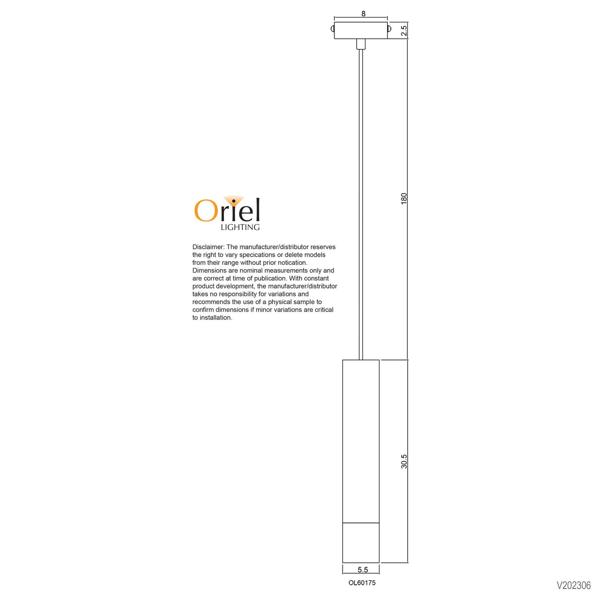Oriel TIG - 1 Light Urban Retro Pendant LED-Oriel Lighting-Ozlighting.com.au