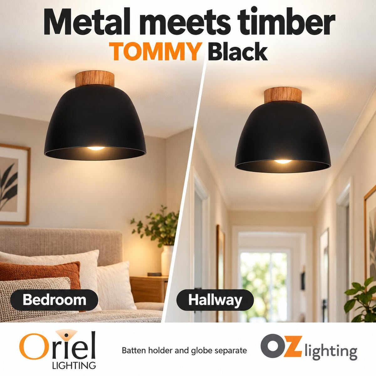 Oriel TOMMY DIY Shade - Metal-Oriel Lighting-Ozlighting.com.au