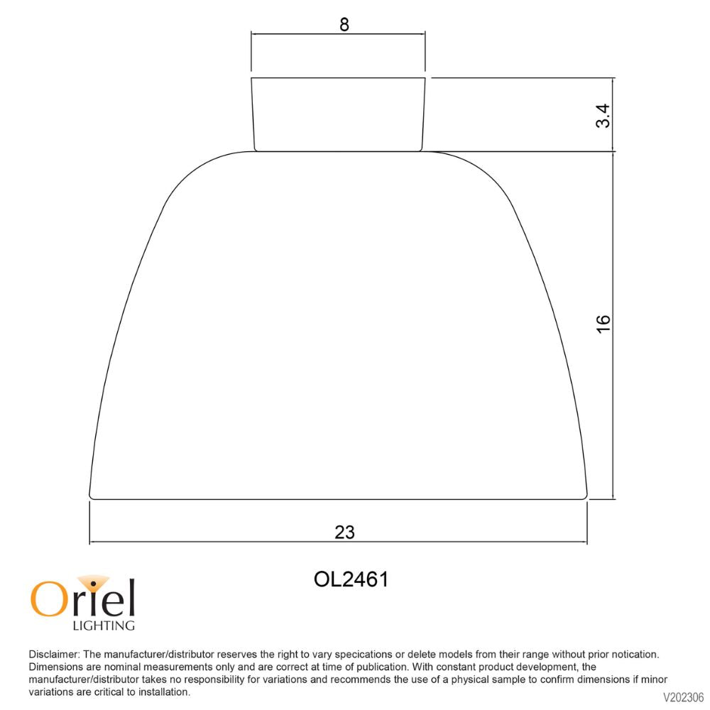 Oriel TOMMY - Metal DIY Shade-Oriel Lighting-Ozlighting.com.au