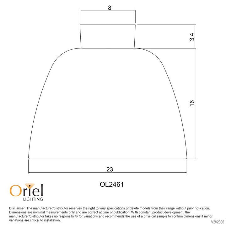 Oriel TOMMY - Metal DIY Shade-Oriel Lighting-Ozlighting.com.au