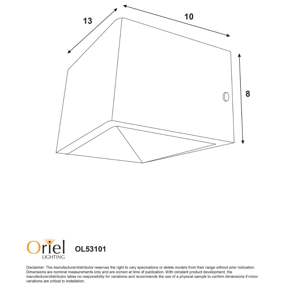Oriel VIDAR Wall Light - 3W-Oriel Lighting-Ozlighting.com.au