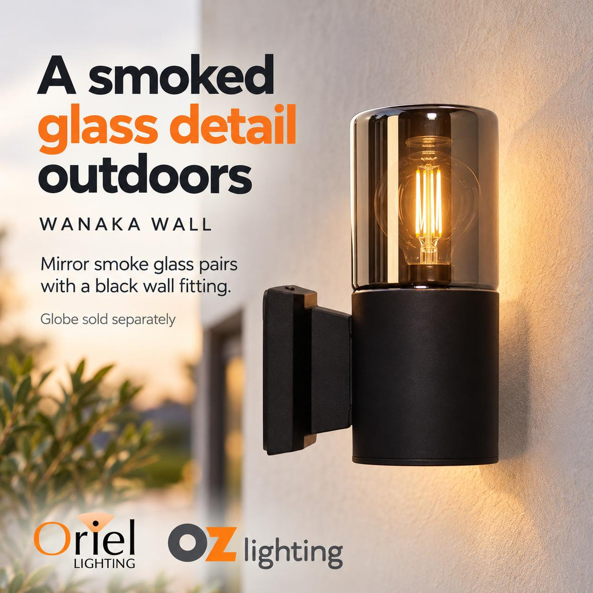 Oriel WANAKA Outdoor Wall Light - 60W-Oriel Lighting-Ozlighting.com.au