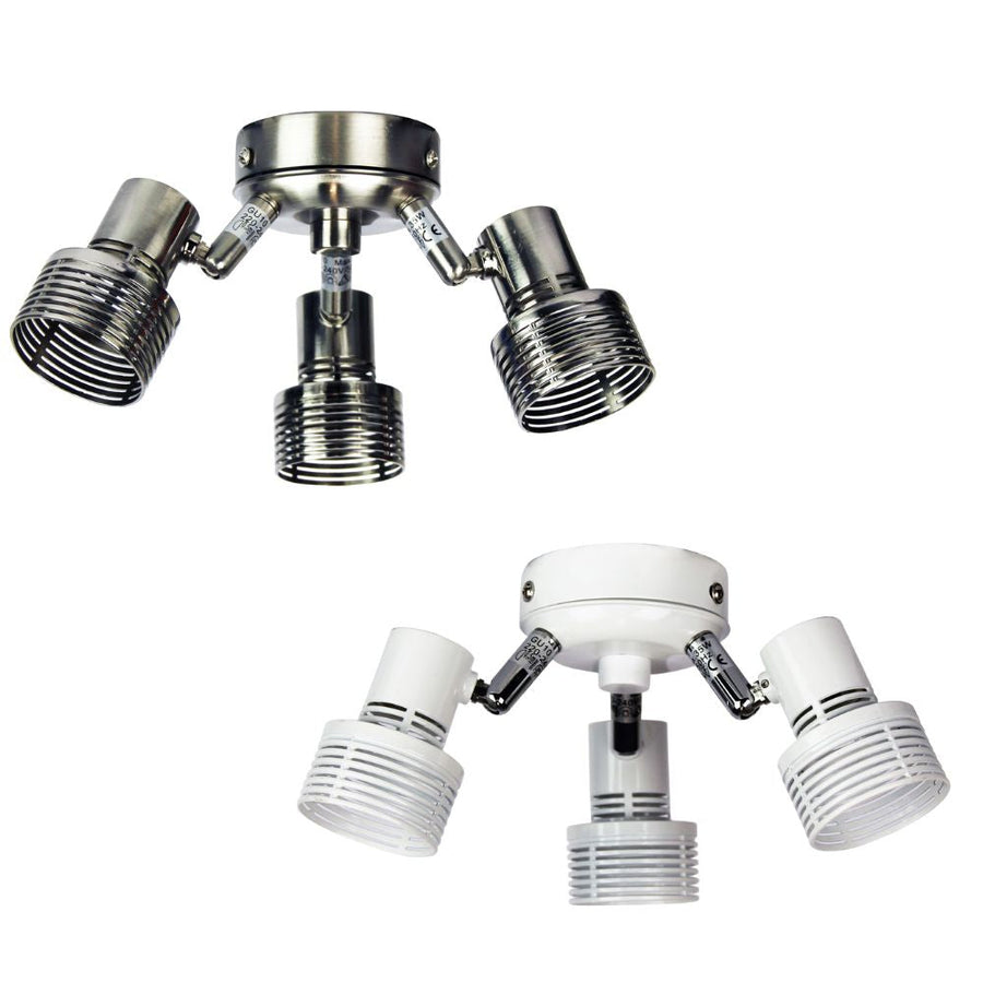 Oriel ZIP 3 - 3xGU10 Adjustable Indoor Ceiling Fan Spotlight Accessory-Oriel Lighting-Ozlighting.com.au