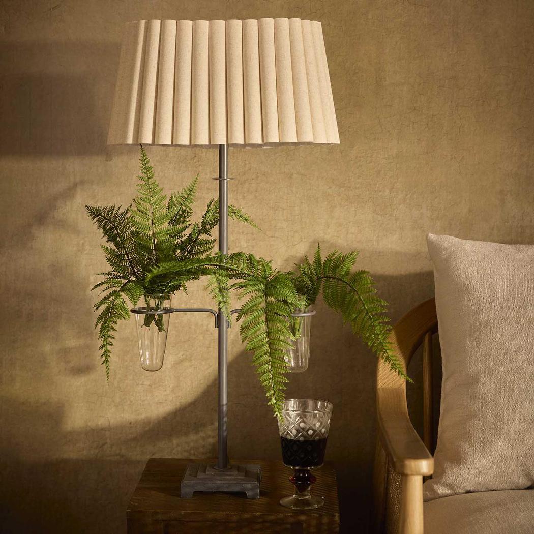 Perfect Pieces LYON Linen Fluted Lampshade-PERFECT PIECES-Ozlighting.com.au
