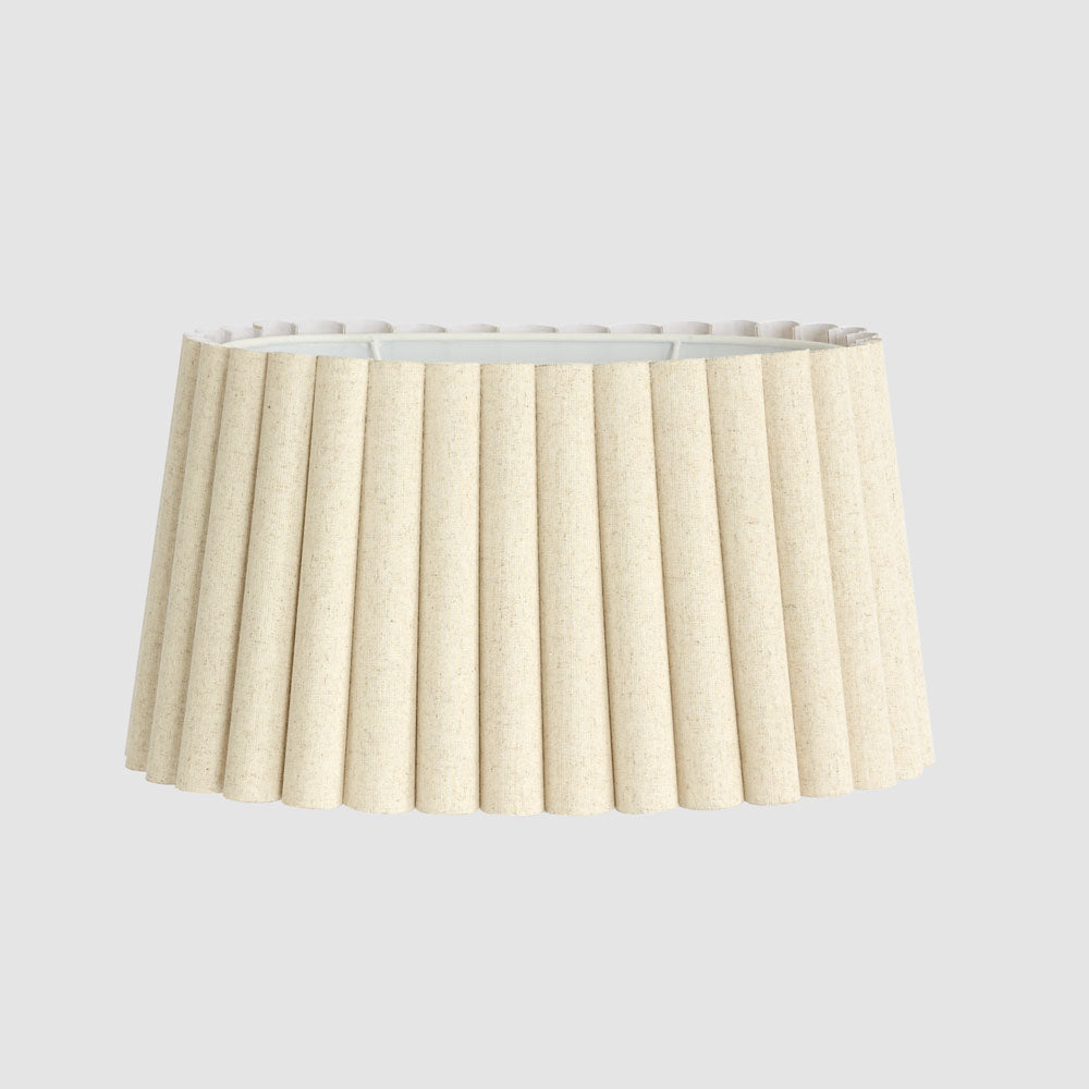 Perfect Pieces LYON Linen Fluted Lampshade-PERFECT PIECES-Ozlighting.com.au