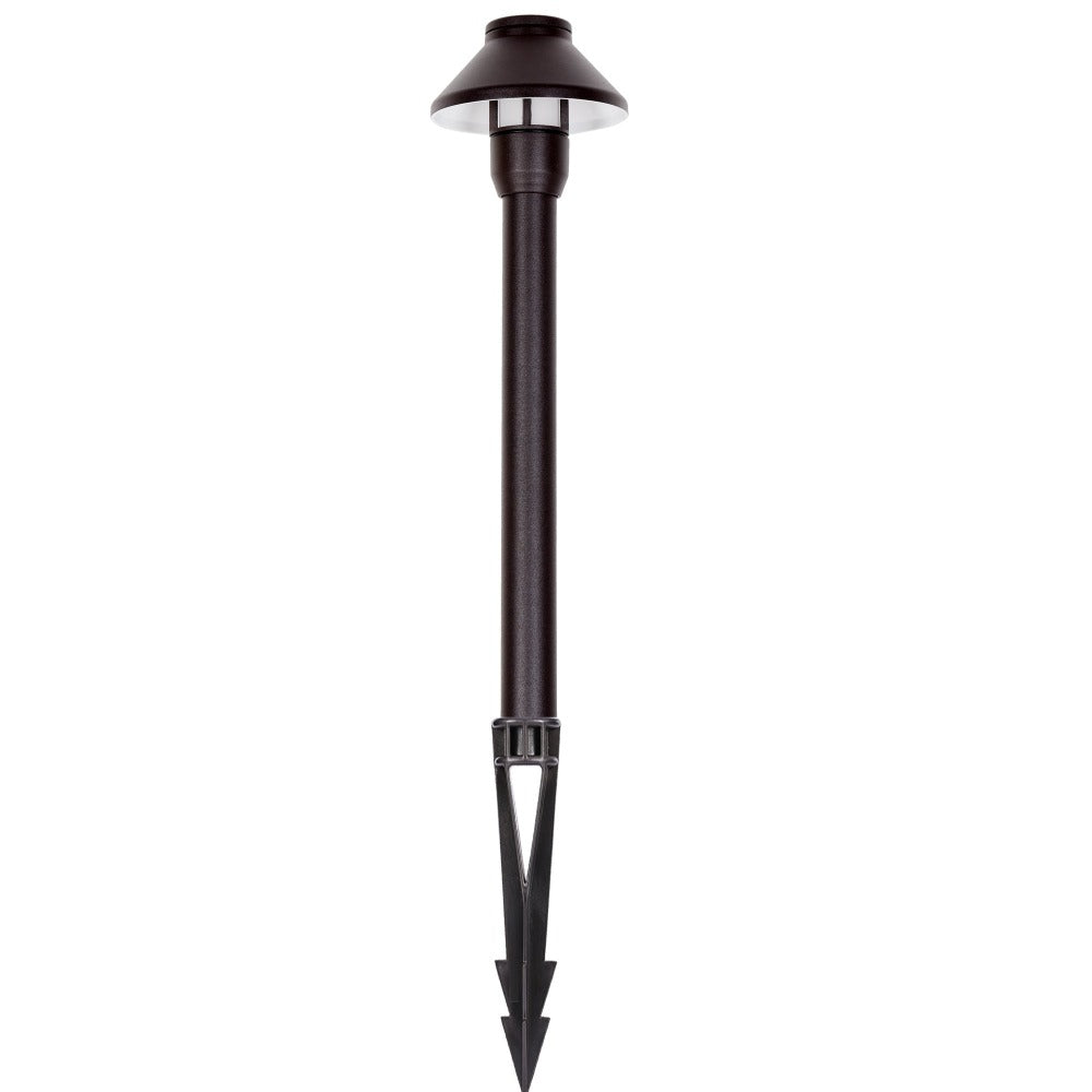 Pro Light Club PPL1301 LED Outdoor Spike Path Light - 3.5W G4 12V DC Small Hooded, IP65 Aluminium - DRIVER REQUIRED-Pro Light Club-Ozlighting.com.au