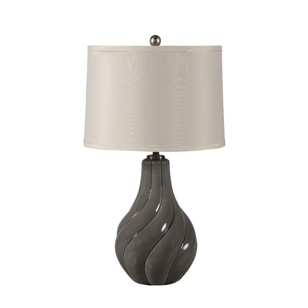 RHA AMORA Table Lamp - Grey Crackle Swirl Ceramic-RHA-Ozlighting.com.au