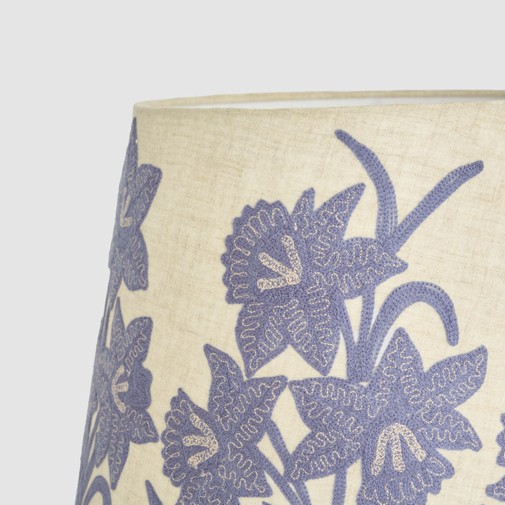 Ruby Star NARCISSUS Linen Tapered Shade Lavender-RUBY STAR-Ozlighting.com.au