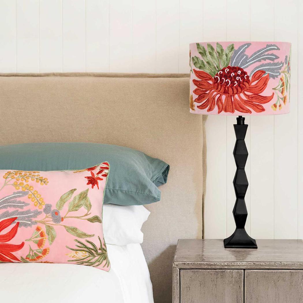 Ruby Star NATIVES Drum Shade 40x25cm Pink-RUBY STAR-Ozlighting.com.au