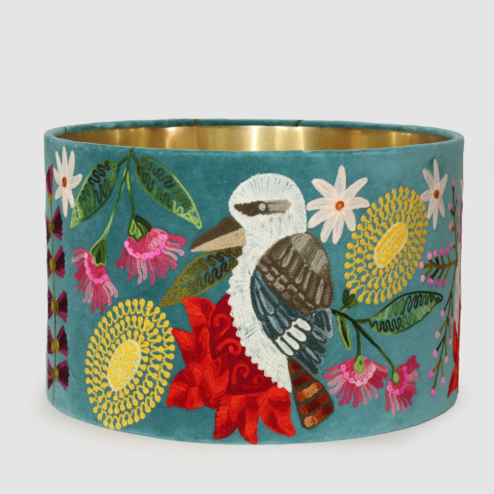Ruby Star PEACE LILLY 40cm Drum Shade Yellow-RUBY STAR-Ozlighting.com.au