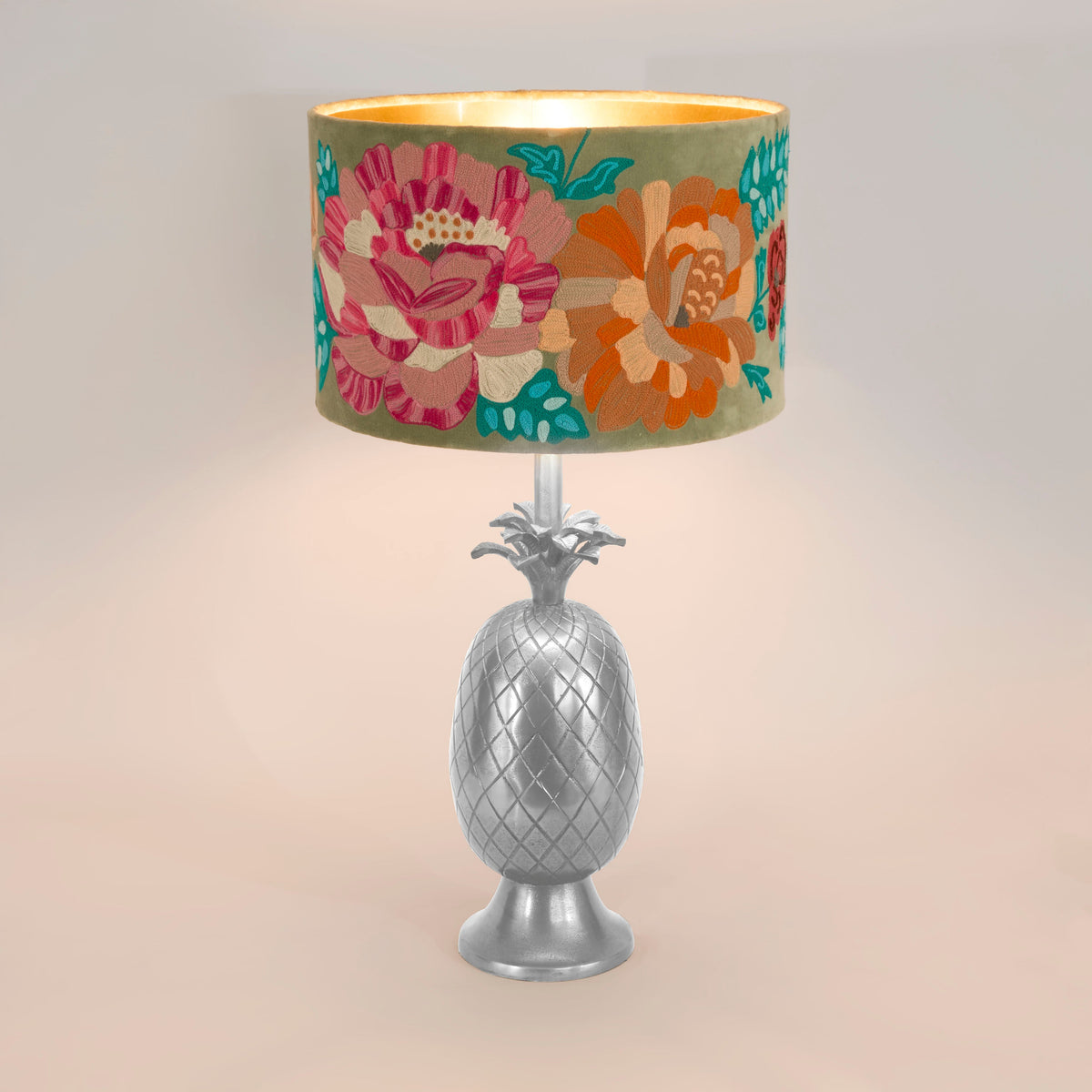 Ruby Star PINEAPPLE Table Lamp Base Only Pewter-RUBY STAR-Ozlighting.com.au
