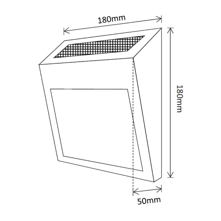 Solar Lighting Direct SLDIHN1 - Solar Powered IP44 LED Exterior Illuminated House Number Wall Light-Solar Lighting Direct-Ozlighting.com.au