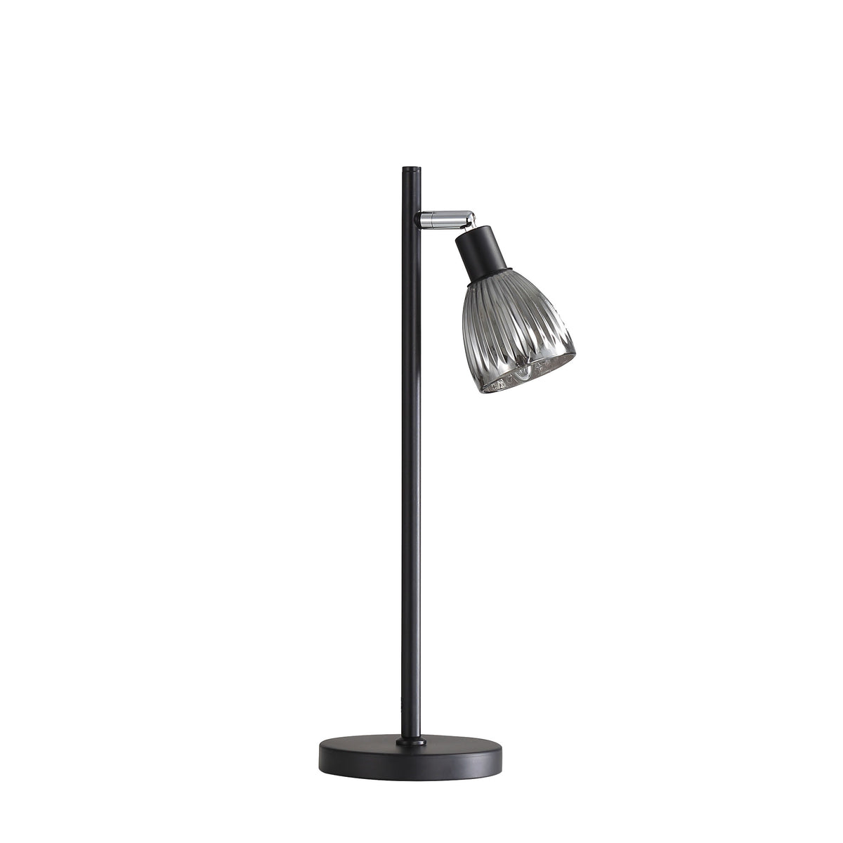Stylux ALMA Smoked Table Lamp - Glass, Black-Oriel Lighting-Ozlighting.com.au