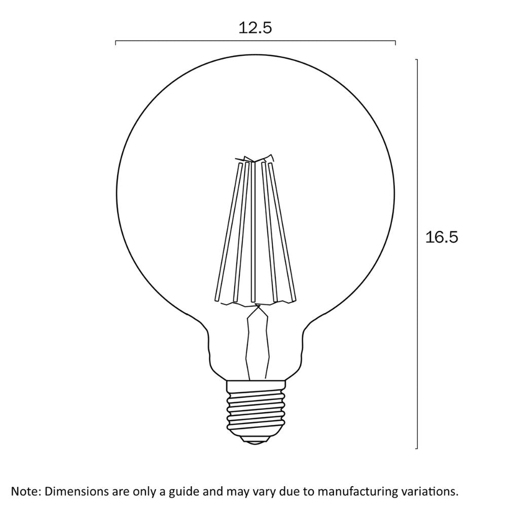 Telbix - 8W G125 LED Filament Globe-Telbix-Ozlighting.com.au