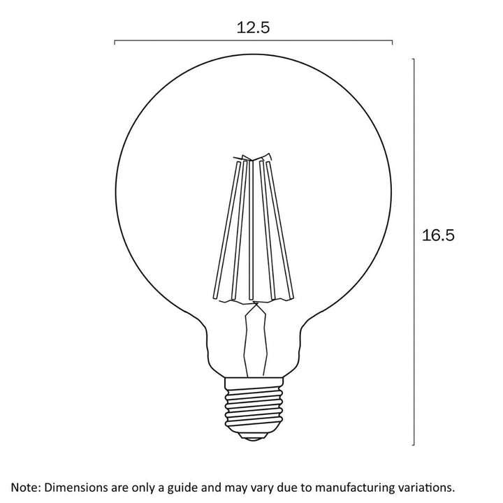 Telbix - 8W G125 LED Filament Globe-Telbix-Ozlighting.com.au
