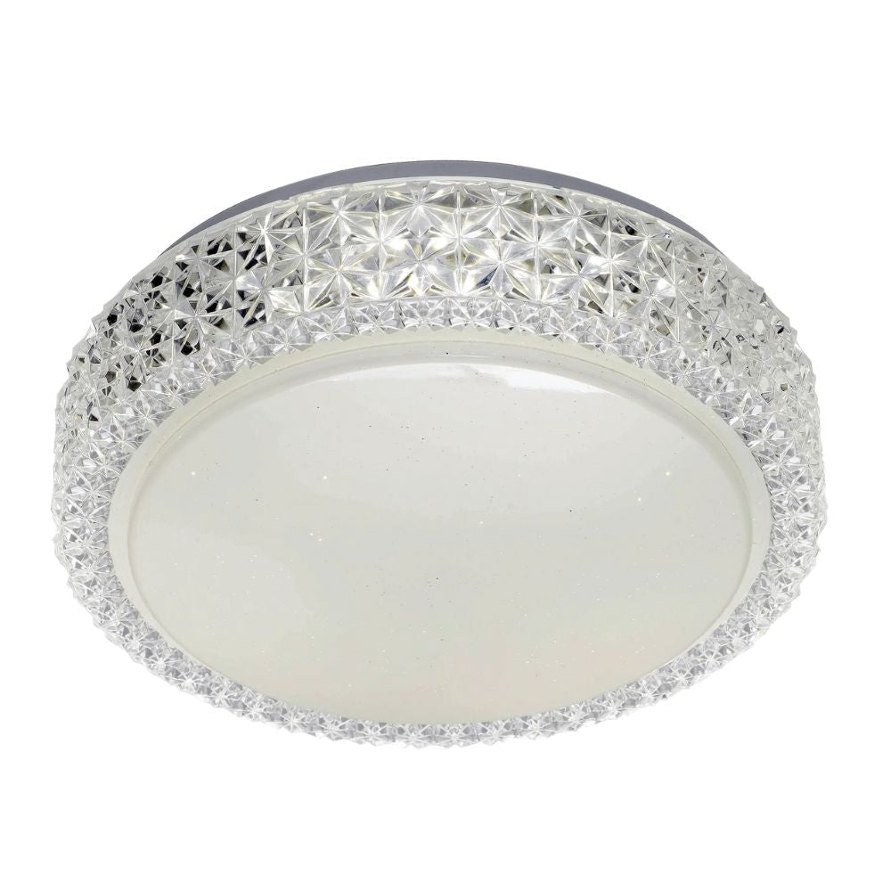 Telbix AMELIA 40 LED Oyster Ceiling Light - 32W, Tri-Colour-Telbix-Ozlighting.com.au