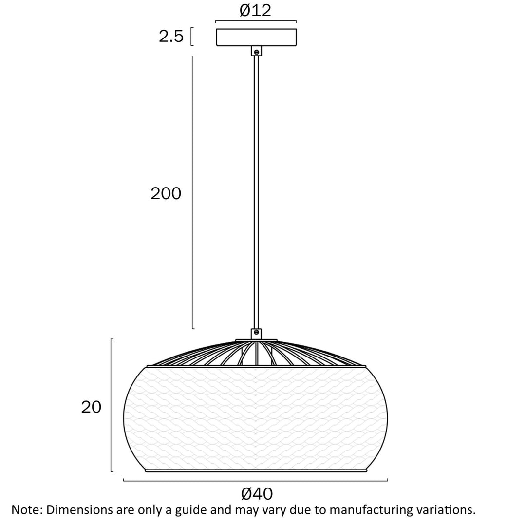 Telbix ANTERA 40 - 1 Light Pendant-Telbix-Ozlighting.com.au
