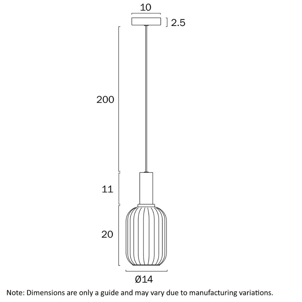 Telbix AOSTA 13 Pendant - 1 Light-Telbix-Ozlighting.com.au