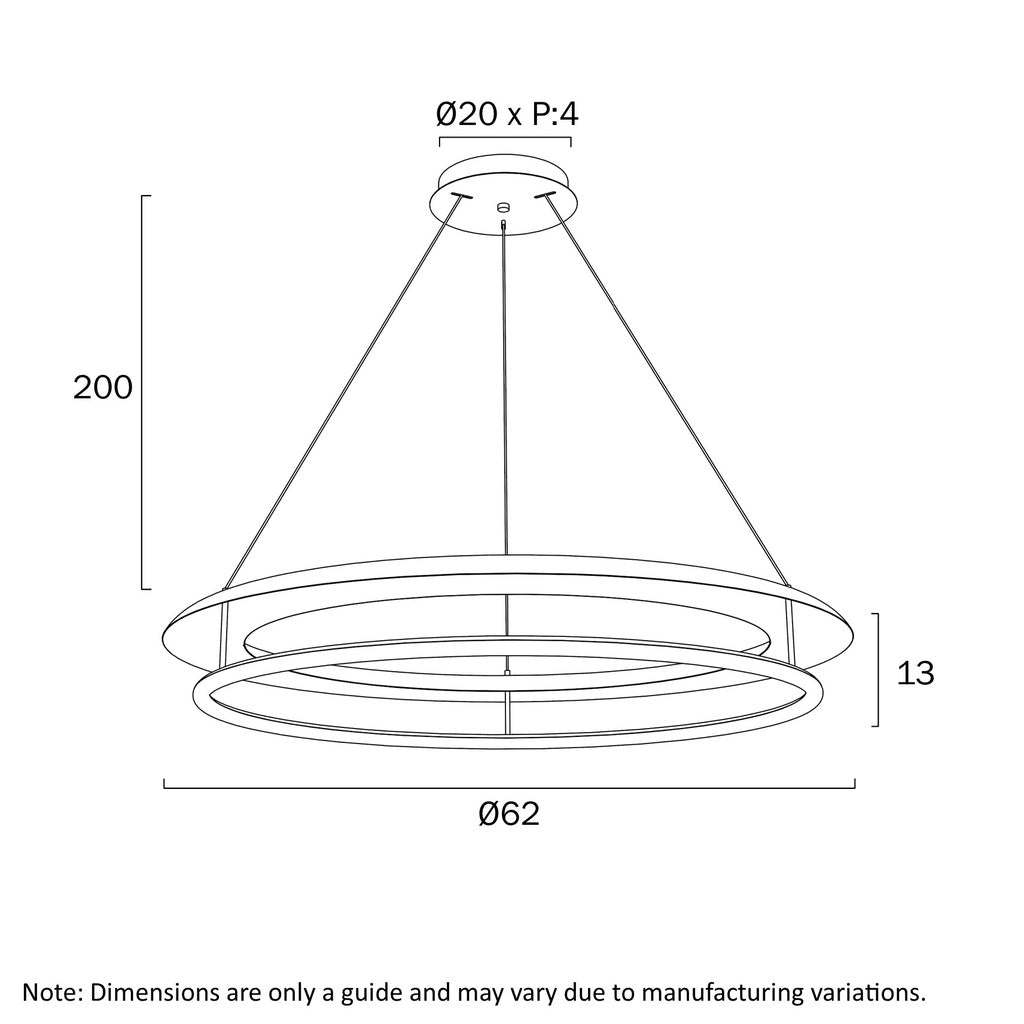 Telbix Ariva LED Pendant - 62cm-Telbix-Ozlighting.com.au
