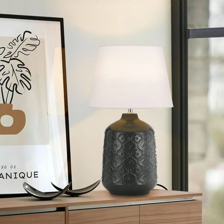 Telbix BACI - 25W Ceramic Table Lamp-Telbix-Ozlighting.com.au