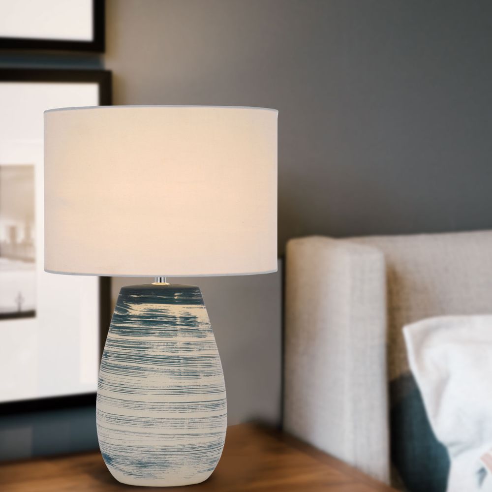 Telbix BATIK - Ceramic Table Lamp-Telbix-Ozlighting.com.au