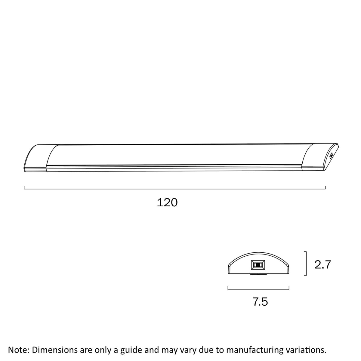 Telbix BLADE Batten Light - 36W-Telbix-Ozlighting.com.au
